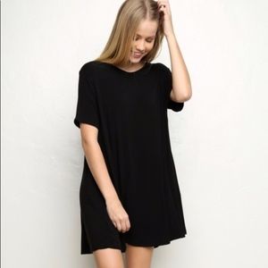 Brandy Melville Black T shirt Dress